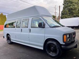 2002 gmc savana g3500 sle high-top diesel van, 1 owner, only 34k miles
