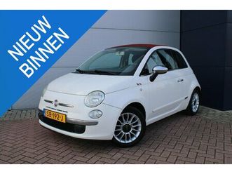 fiat 500 c - 1.2 lounge cabrio leer airco zeer mooi nederlandse auto