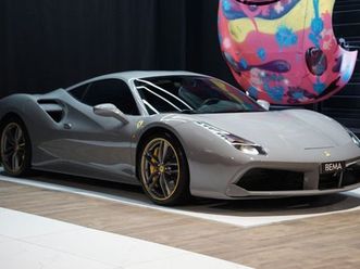 ferrari 488 gtb 3.9 v8 670cv | malus payé gris nardo sièges racing carbone à partir de 2089-mois