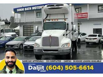 2020 kenworth t370 26’ reefer + tuckaway tailgate + hydraulic brakes