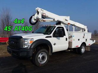 45’ 2016 ford f550 4x4 altec at40g bucket boom lift crane truck