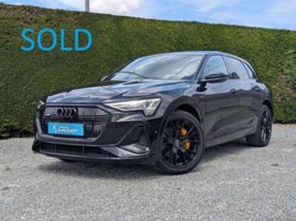 ② audi e-tron !verkocht! - black edition -2x s-line — audi — 2ememain
