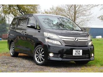 toyota vellfire 2.4x black auto petrol 2012