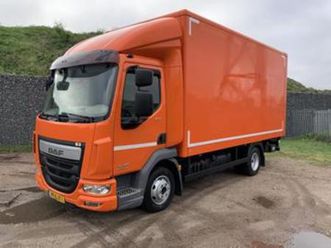 daf lf 150 fa 7,5 ton c1 ! euro 6 automaat bak & lift dholla — vrachtwagens — marktplaats