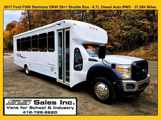 2017 ford f550 startrans drw 29+1 passenger shuttle bus 37,084 miles