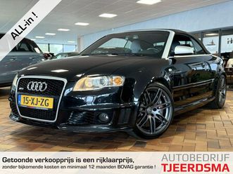 audi a4 cabriolet - 4.2 v8 rs 4 quattro | ceramic schijven | bose audio | sluitende historie | kw performance