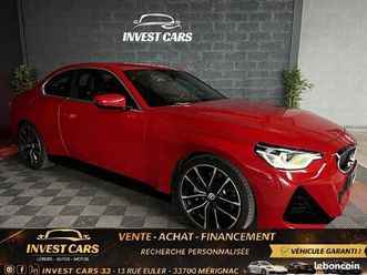 bmw serie 2 (g42) 230ia 245ch m sport bva8 3p - 1ere main - tête haute + carplay - garantie 6 mois minimum