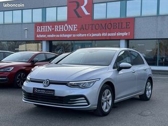 volkswagen golf viii 1.5 etsi 150ch dsg 7 life acc gps carplay siege et volant chauffant lane assist