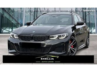 bmw serie 3 m340i touring 374 ch xdrive, laser, assistant driving pro, h/k, pano, caméra 360°, tva récupérable loa possible