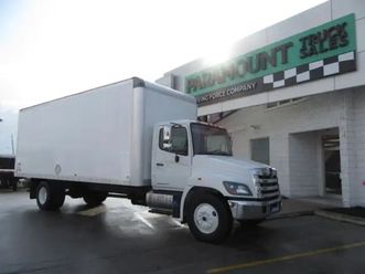 2020 hino 338 diesel auto with 24 ft box power lift & ramp