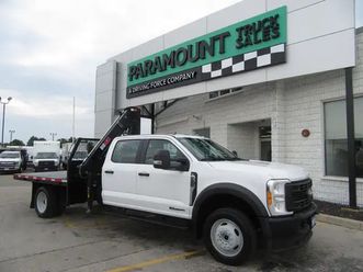 2023 ford f-550 diesel crew cab 4x4 new knuckle boom crane