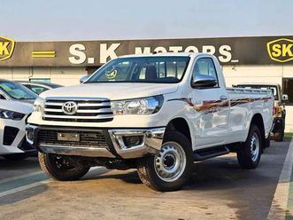 toyota hilux single cabin / m/t / 2.7l v4 petrol / dvd camera / key start pw chrome bumper (code # gls-g-sc)