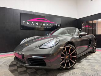 porsche 718 boxster s 2.5i 350ch pdk ** echappement sport / lift / cuir etendu / suivi porsche **