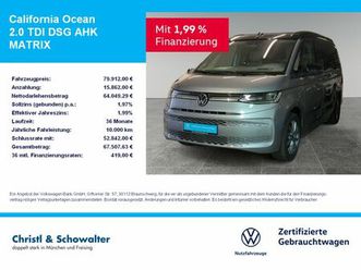 volkswagen california ocean 2.0 tdi dsg ahk matrix navi der
