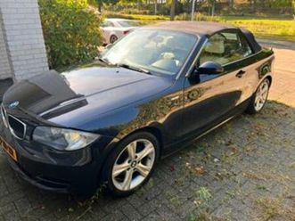 bmw 118i cabrio 2008 high executive zwart — bmw — marktplaats