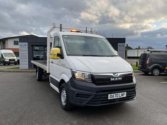 2020 man tge 140 17 foot purpose built flat bed body+1 owner+low miles flatbed diesel manual