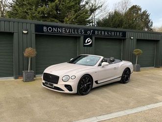 bentley continental 4.0 v8 gtc convertible 2dr petrol auto 4wd euro 6 (start/stop) (550 ps)