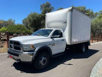 2016 ram 4500 box truck, white, dually, v8 gas, 2wd, 14x8 box, clean!