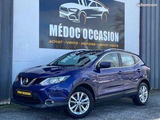 nissan qashqai phase 2 1.6 dig-t 163 ch – première main – toit panoramique – led – caméra – gps – historique complet – finition n-connecta