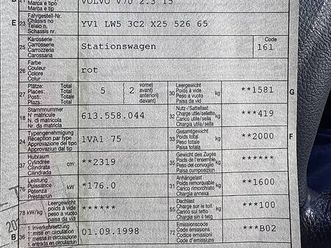 volvo v70 t5 handgeschaltet canton berne - tutti.ch