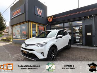 toyota rav-4 2.5 197ch hybride design 4x2 cvt bva blanc nacre