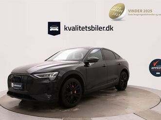 brugt audi e-tron sportback 55 s line black edition quattro 408hk 5d aut. til salg