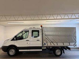 ford transit 350 dubbelhytt 2.2 tdci 7-sits/drag/värmare/nyservad/ka