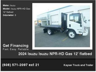 2024 isuzu isuzu npr-hd gas 12’ flatbed