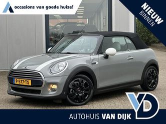 mini cabrio - 1.5 cooper pepper serious business | leder/stoelverw./cruise control/parkeerhulp/17-inch