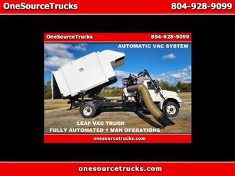 2014 international 4400 odb leaf vac vaccum chipper dump truck 38k mil