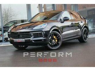 ② porsche cayenne coupé 3.0i turbo *360cam*acc*pano*full black — porsche — 2ememain