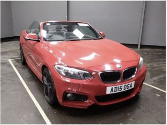 2015 bmw 2 series 2.0td 220d m sport convertible 2d auto