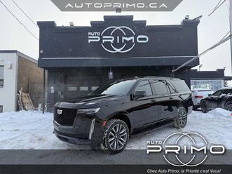 cadillac escalade esv 2022 esv sport v8 6.2l 4wd hud gps suspension air 7pass d