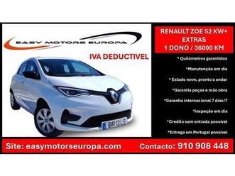renault zoe (c/bateria) 52kwh life
