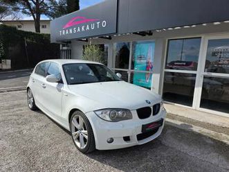 bmw serie 1 e87 lci 130i 265 ch sport design / boite auto / palettes au volant / sièges cuir / radar recul / régulateur de vitesse