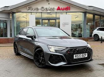 2023 audi rs3 2.5 tfsi carbon black sportback 5dr petrol s tronic quattro euro 6 (start/stop) (4 hatchba...