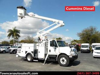 international 4300 cummins bucket truck service boom bucket truck