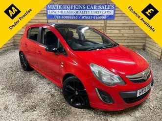 2013 vauxhall corsa 1.2 16v limited edition hatchback 5dr petrol manual euro 5 (85 ps) hatchback ...