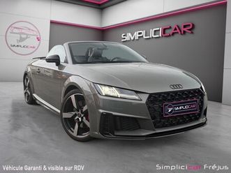audi tt roadster s line compétition plus sièges alcantara surpiqures bleues volant méplat carplay