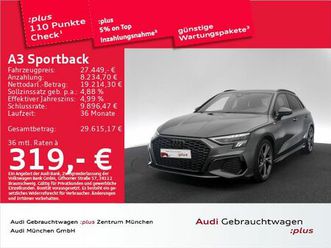 audi a3 sportback 35 tfsi s tronic 2x s line b&o/virt
