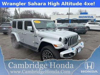 used 2022 jeep wrangler unlimited 4xe sahara high altitude
