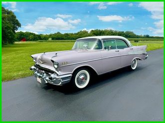 1957 chevrolet bel air/150/210 4dr sport sedan (restored) stock #399328