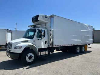 2019 freightliner m2 tandem 28ft reefer cummins l 9 engine auto