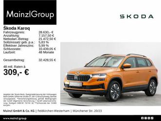 skoda karoq 2.0 tdi 4x4 dsg virtual matrix ahk shz pdc