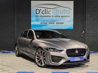 jaguar xe d200 mhev r-dynamic black 200ch bva 1ere main meridian/cam 360°/ pack technologie/ led matrik/ dynamique config/ suspension adaptative