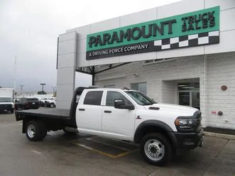 2024 ram 5500 4x4 diesel crew cab 12 ft flat deck / goose neck