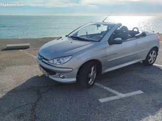 superbe 206cc quiksilver grise cabriolet