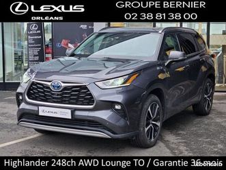 toyota highlander 2.5 hybrid 248ch lounge awd-i my22