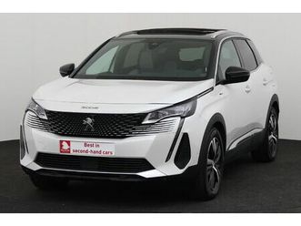 peugeot 3008 gt-line 1.6i hybrid eat8 gt-line 1.6i hybrid eat8 + gps + leder/alcantara + camera + pano dak + cruise(acc) + alu + trekhaak