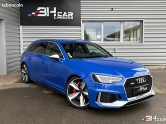 audi rs4 avant 2.9 tfsi 450 quattro tiptronic bva bleu nogaro